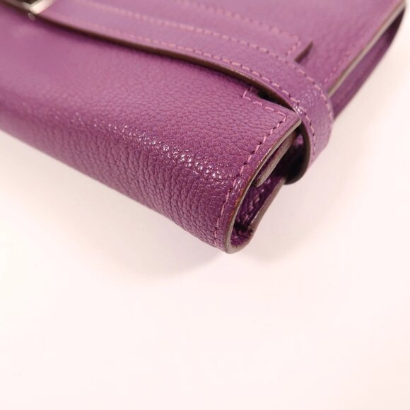 ❤️HERMES Kelly Long Wallet - Purple❤️ - Picture 10 of 11